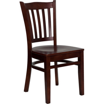 Wood Restaurant Chair, Mahogany