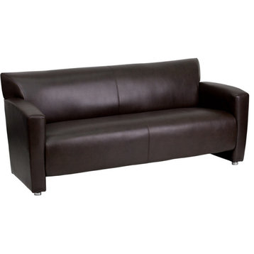 Hercules Majesty Series Leather Sofa, Brown, 68.50"x30"x31.25"