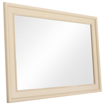 Ivory Poplar Mirror, 18"x22"