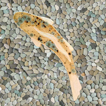 Capp Mint fish shaped ceramic tiles