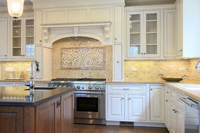 Kitchen - transitional kitchen idea in New York