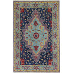 Bashian - Bashian Ephesus Lilac Area Rug, 5'x7.6' - Enter a serene world, where harmonious colors and light and airly designs meet to form artistry at your feet. Graceful striations of colors, along with triple shearing to show gentle signs of wear, these pieces are reminiscent of bygone treasures.