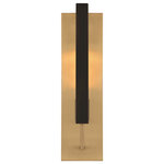 Designers Fountain - Designers Fountain Chicago PM 1 Light Wall Sconce, Brass, D233M-WS-OSB - Angular shapes and clean lines contrast perfectly with the bold combination of the black and warm brass finish. The chic minimalism of our Chicago PM collection provides a fresh aesthetic with a relaxed feel creating visual interest in any environment of your home.