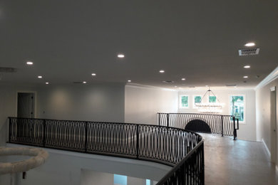Inspiration for a contemporary staircase remodel in Orlando