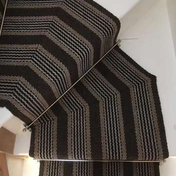Roger Oates Sudbury Moorit stair runner carpet in Kingston Surrey