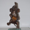 Circus Elephant Dance and Play the Accordion Bronze Statue - 13" x 11" x 22"H