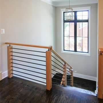 Project #69 | Contemporary Staircase with Horizontal Metal Rods