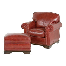 Leather Chairs and Ottomans - Products