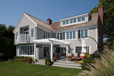Contemporary exterior home idea in New York