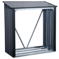 Arrow Firewood Rack, Anthracite, 4'x2'