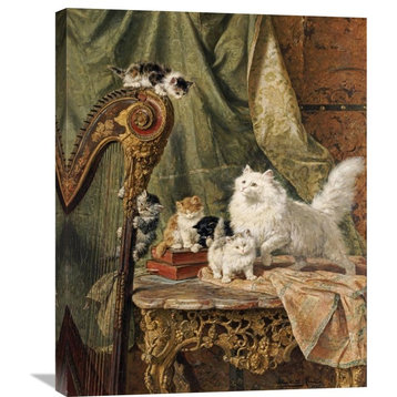 "A Musical Interlude" Stretched Canvas Giclee by Henriette Ronner-Knip, 24"x30"