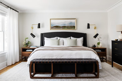Inspiration for a transitional bedroom remodel in Boston