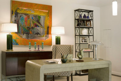 Eclectic home office photo in New York