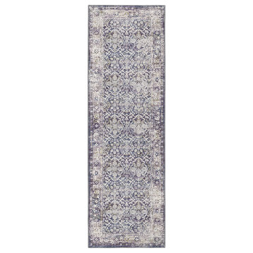 Dalyn Jericho JC3 Violet 2'6" x 12' Runner Rug