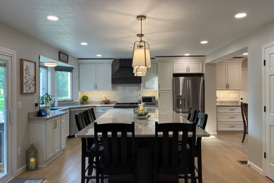 Inspiration for a contemporary kitchen remodel in Cleveland