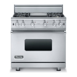 Viking 36" Pro-style Gas Range, Stainless Steel Liquid Propane | VGCC5364GSSLP - Gas Ranges And Electric Ranges