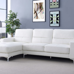 Memphis Sectional in White - Products