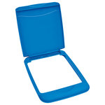 Rev-A-Shelf - 35 Quart Lid Only, Blue - Complete the look and function of your Rev-A-Shelf's waste container by adding a lid.  The 35 quart waste container lid fits all Rev-A-Shelf 35 quart waste containers.  Waste containers sold separately. This unit features:Included: (1) Blue 35 quart waste container lidFits all Rev-A-Shelf 35 quart waste containersRev-A-Shelf waste containers sold separatelyConstruction: Injection molded polymer plastic designed for durability Limited Lifetime Warranty