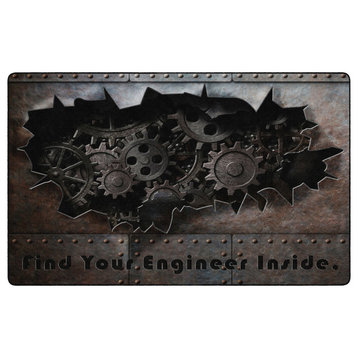 Flagship Carpets FA1024-44FS 7'6x12 Find Your Inner Engineer Rug
