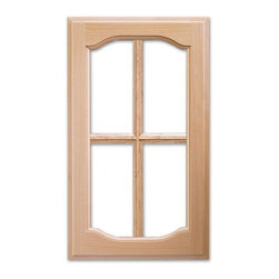 Krystle Deluxe with French Lites from CabinetNow.com shown in Beech - Kitchen Cabinetry