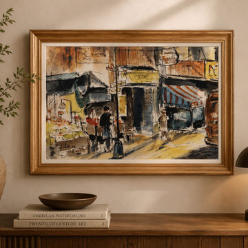 Charles Alston Watercolor Artwork 1956
