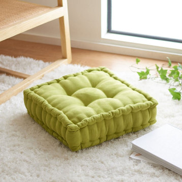 Safavieh Gardenia Floor Pillow Light Green 18" X 18"