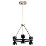 Kichler - Kichler Baland 6-Light LED 1-Tier Chandelier 52417BKLED, Black - This 6-LT LED 1-Tier Chandelier from Kichler has a finish of Black and fits in well with any Modern style decor.