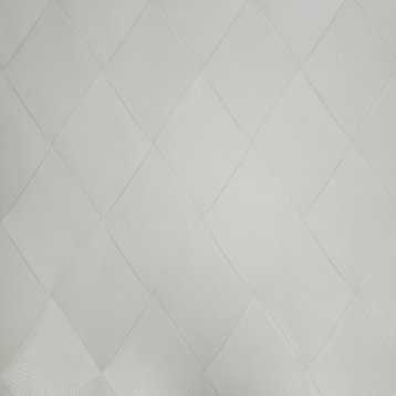 M16016 Wallpaper off white textured diamond 3D illusion, 42 Inc X 33 Ft Roll