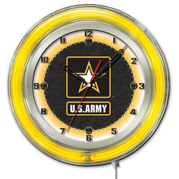 U.S. Army 19" Neon Clock