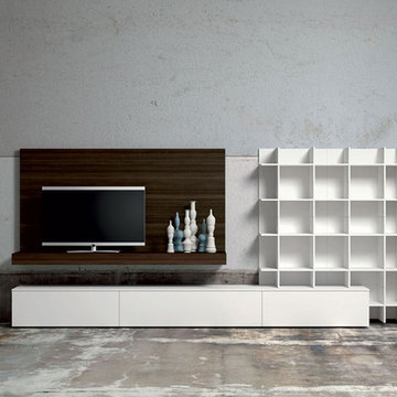 Modern Italian wardrobs, walk-in closets, libraries & wall units.