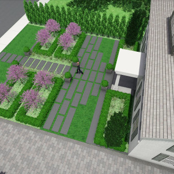Rosedale Modern Formal Front Yard