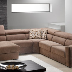 Themis Fabric Sectional Sofa by ROM, Belgium - Sectional Sofas