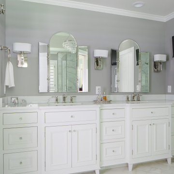 Sandy Springs Marble Master Bathroom