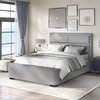 Furniture of America Fremont Contemporary Fabric Full Bed with Storage in Gray