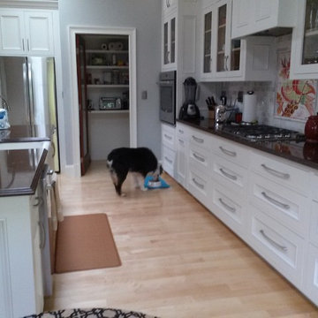 Custom-Built Open High Ceiling Kitchen with Island