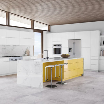 High Gloss European Kitchen