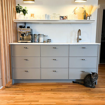 Shaker Slim Laminate Fronts - ABC Modern - Magnolia