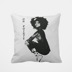 Tomova Jai Designs - Mita Belle on Pointe Pillow - Decorative Pillows