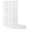 Harper 2-Piece Entryway Set, White 2 Pantry Closets