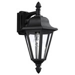 SeaGull Lighting - SeaGull Lighting Brentwood 8825-12 One Light Outdoor Wall Lantern in Black - Width: 10.25"