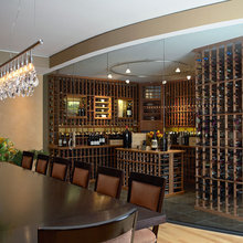Dining room wine cellar