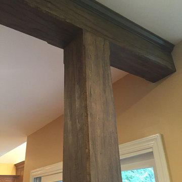 Faux Barn Wood Post and Beams