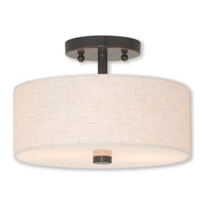 Meridian 2-Light Ceiling Mount, English Bronze