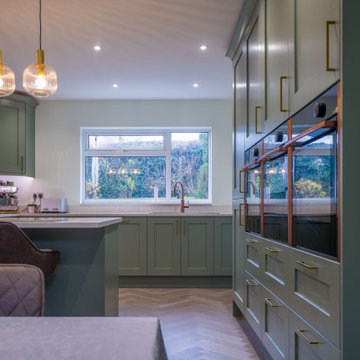 Green Shaker Kitchen in Winshill