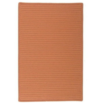 Simply Home Solid Rug, Rust, 2'x12' Runner
