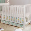 Baby Mile Hannah 4-in-1 Convertible Crib, White