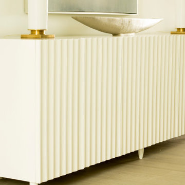 BARAJAS COLLECTION WHITE LACQUERED SIDEBOARD