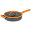 10-Piece Aluminum Cookware Set With Silicone Strainer Lids