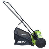 ALEKO Ghpm16 5-Blade, 16" Hand Push Lawn Mower, Adjustable Cutting Height