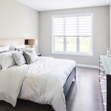 Smoky Grey Hardwood Floor- Bedroom